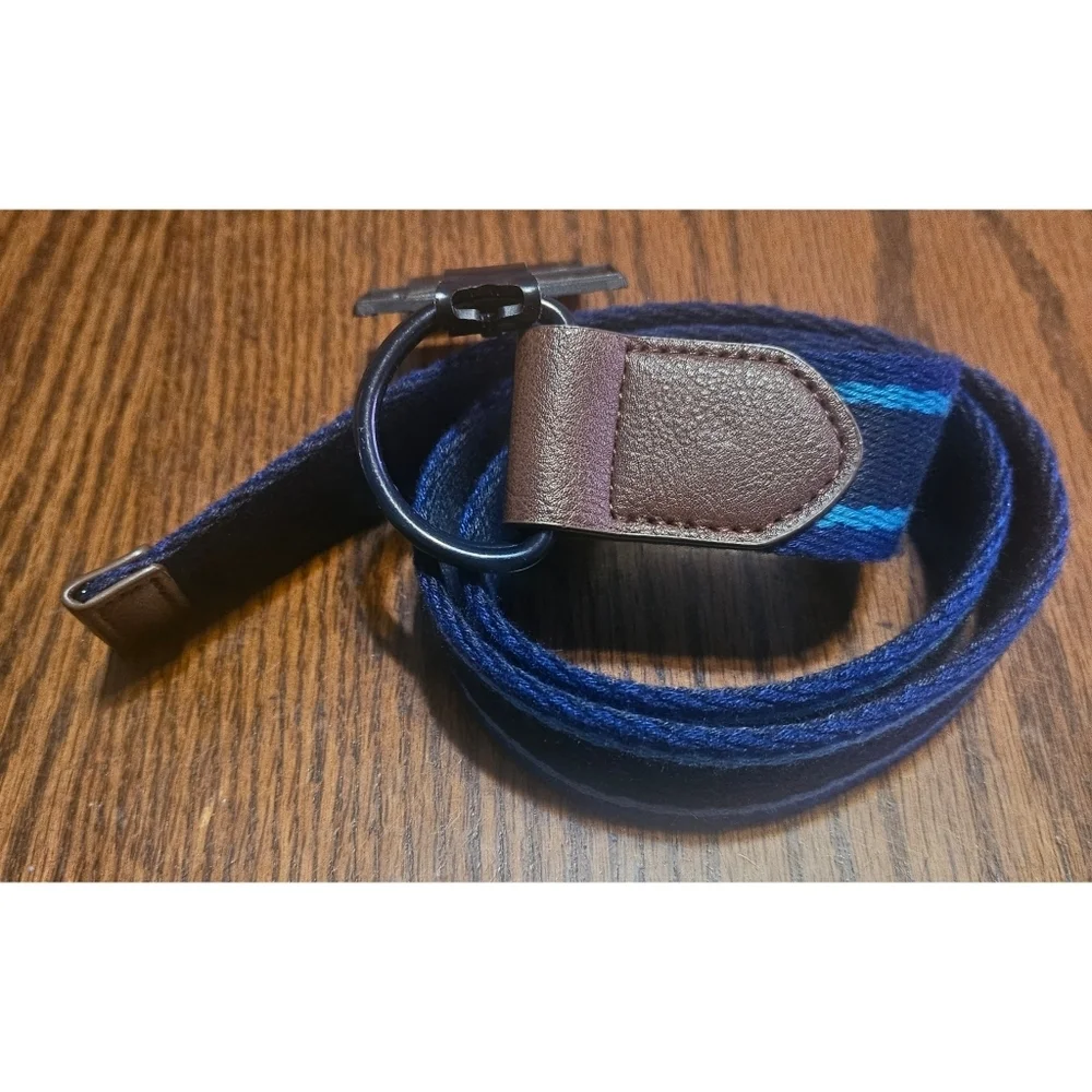 NEW Art Class Blue Reversible Striped Kids' Belt